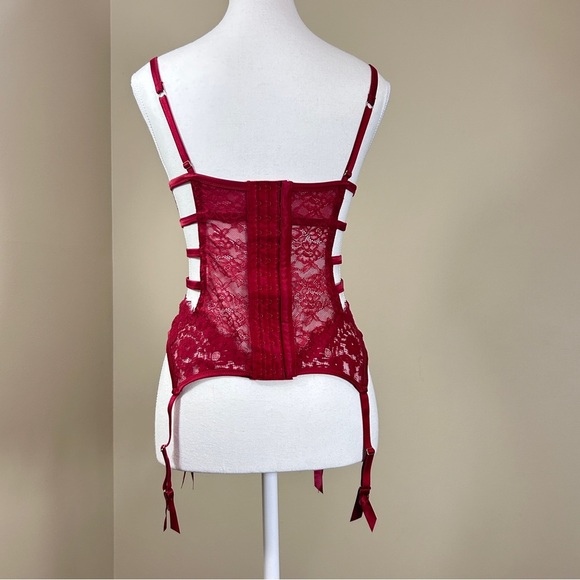Intimissimi Heart Beat Candy Apple Red Demi Bustier Women's Size M - Picture 5 of 7